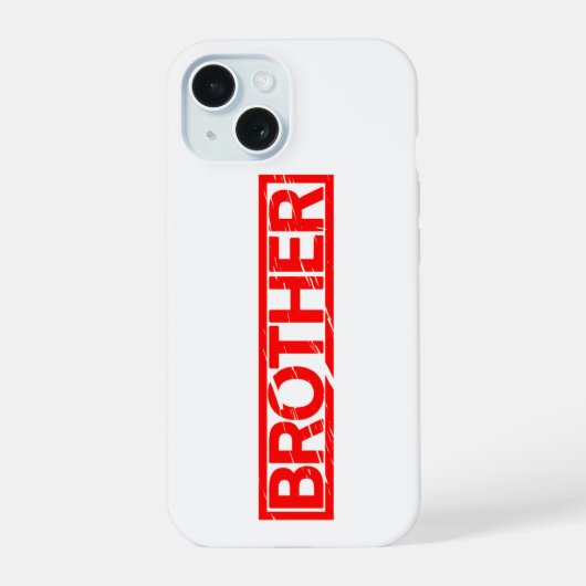 Broer Stempel iPhone 15 Case (Achterkant)