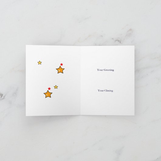 Broer Super Cool Star Greeting Kaart (Binnen)