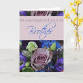 Broer Sympthy-kaart met Rozen Kaart (Gele Bloem)
