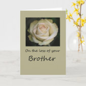 Broer Sympthy-kaart met Rozen Kaart (Gele Bloem)