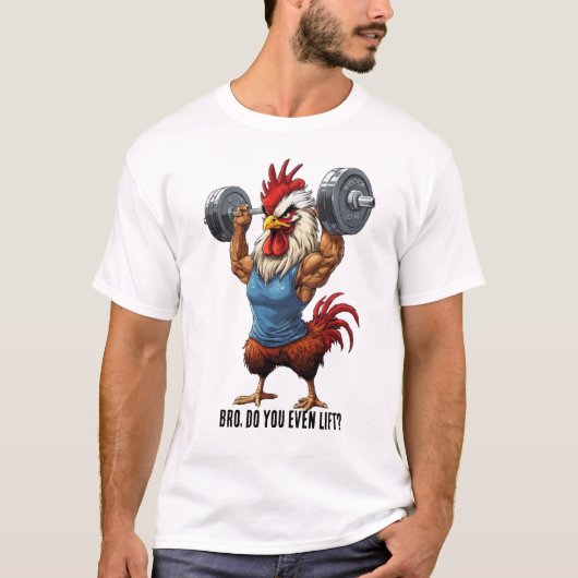 Broer, til je zelfs op? Grappige Power Lift Gym Pu T-shirt (Voorkant)