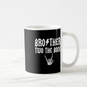 Broer Twee Het Botskelet Hand Familie Verjaardag Koffiemok