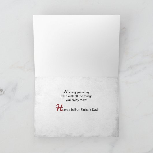 Broer Vaders Dag Basketbal Grote Verdrietig C Kaart (Binnen)