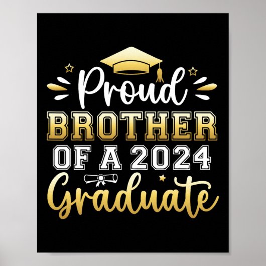 Broer van A 2024 Afstuderen senior Afstuderen Mann Poster (Voorkant)