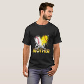 Broer van Beide Honkbal Softbal Sport Matching F T-shirt (Voorkant volledig)