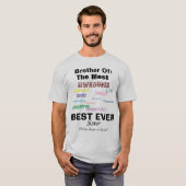 Broer van beste zuster ooit t-shirt (Voorkant volledig)