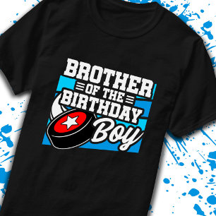 Broer van Birthday Boy Boys Hockey Birthday T-shirt