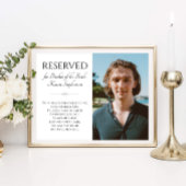 Broer van Bride in de hemel Foto Memorial Wedding Poster