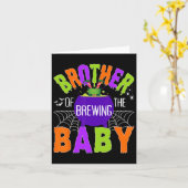 Broer van Brouwen door Halloween Mannen Vrouwen Ki Kaart (Gele Bloem)