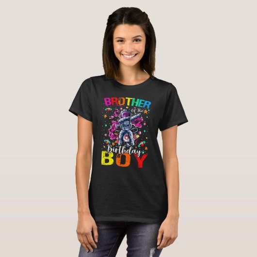 Broer van de Astronaut Boy Astronaut Boy ruimt T-shirt (Voorkant volledig)