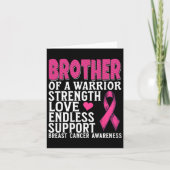 Broer van de Awareness Suppo Awarmer of A Warrior  Kaart (Voorkant)