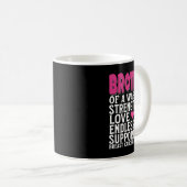 Broer van de Awareness Suppo Awarmer of A Warrior  Koffiemok (Voorkant rechts)