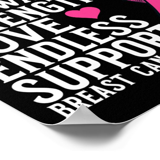 Broer van de Awareness Suppo Awarmer of A Warrior  Poster (Hoek)