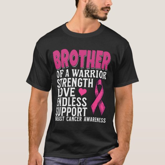 Broer van de Awareness Suppo Awarmer of A Warrior  T-shirt (Voorkant)