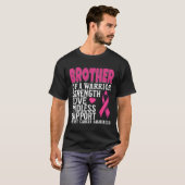 Broer van de Awareness Suppo Awarmer of A Warrior  T-shirt (Voorkant volledig)