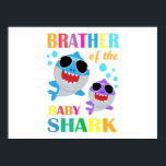 Broer van de Baby haaiendag Kinder cadeautjes Poster<br><div class="desc">Broer van de Baby haaiendag Kinder cadeautjes</div>