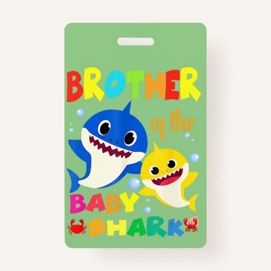 Broer van de Baby haaienvleerhaai Badge (Voorkant)