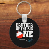 Broer van de Big One Vist eerste verjaardag Sleutelhanger (Voorkant)