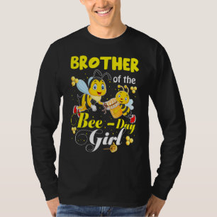 Broer van de Bijendag Meisje Bijen Verjaardag Fami T-shirt