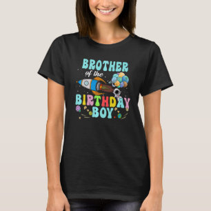 Broer van de 'Birthday Astronaut Boy Space Party' T-shirt