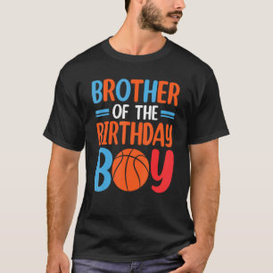 Broer van de Birthday Boy Basketball Matching Fa T-shirt