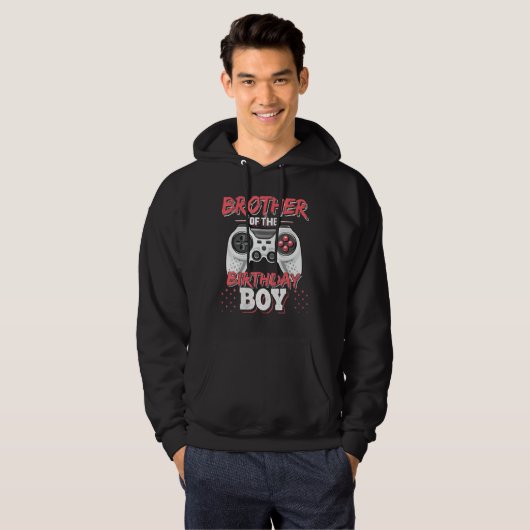 Broer van de Birthday Boy die videogamer P Hoodie (Voorkant volledig)
