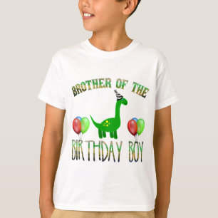 Broer van de Birthday Boy Dinosaur Party T-shirt