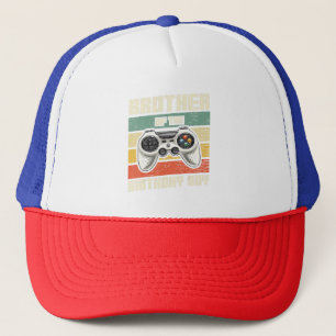 Broer van de Birthday Boy Gamer Gift Trucker Pet