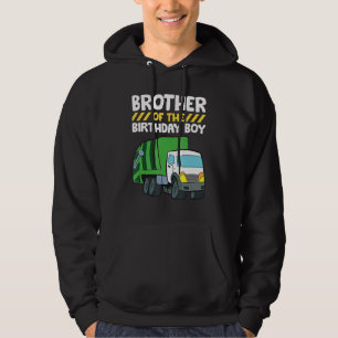 Broer van de 'Birthday Boy Garbage Truck Birthday' Hoodie