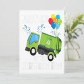 Broer van de 'Birthday Boy Garbage Truck Gift' Aankondiging (Staand voorkant)