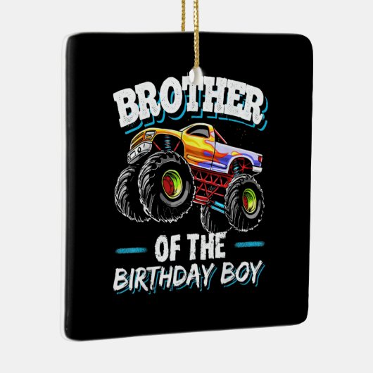 Broer van de Birthday Boy Keramisch Ornament (Rechts)