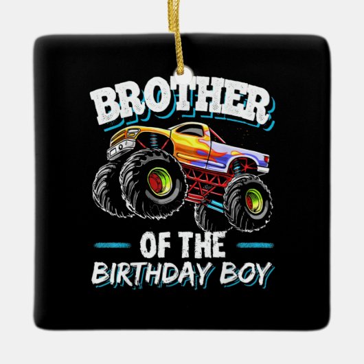 Broer van de Birthday Boy Keramisch Ornament (Voorkant)