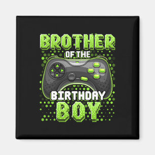 Broer van de Birthday Boy Matching Video Game Bi Magneet