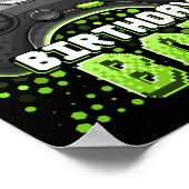 Broer van de Birthday Boy Matching Video Game Bi Poster (Hoek)