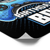 Broer van de Birthday Boy Matching Video Game Bi Poster (Hoek)