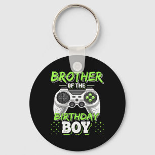 Broer van de Birthday Boy Matching Video Game Bi Sleutelhanger