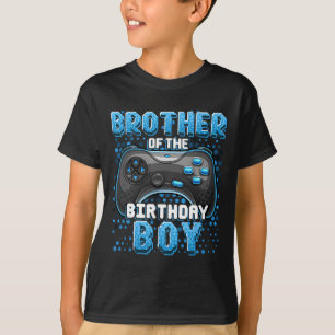 Broer van de Birthday Boy Matching Video Game Bi T-shirt