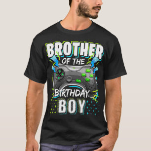 Broer van de Birthday Boy Matching Video Game Bi T-shirt
