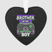 Broer van de Birthday Boy Matching Video Game Ornament (voorkant)