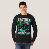 Broer van de Birthday Boy Monster Truck Birthday T-shirt (Voorkant volledig)