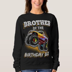 Broer van de Birthday Boy Monster Truck Birthday Trui