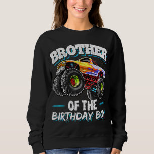 Broer van de Birthday Boy Monster Truck Birthday Trui