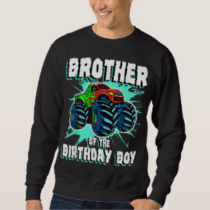 Broer van de Birthday Boy Monster Truck Birthday Trui