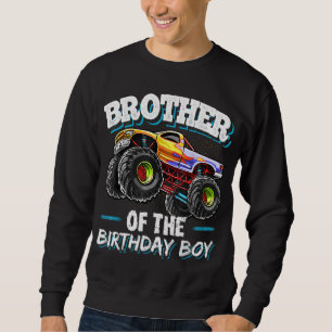 Broer van de Birthday Boy Monster Truck Birthday Trui