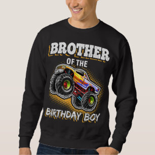 Broer van de Birthday Boy Monster Truck Birthday Trui