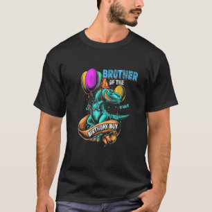 Broer van de Birthday Boy RAWR Rex Dinosaur Fami T-shirt