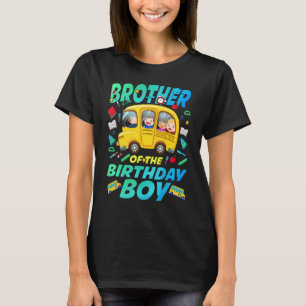 Broer van de Birthday Boy School Bday Family T-shirt