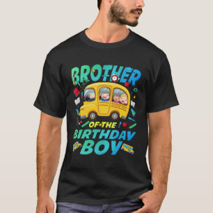 Broer van de Birthday Boy School Bday Family T-shirt