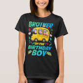 Broer van de Birthday Boy School Bday Family T-shirt (Voorkant)
