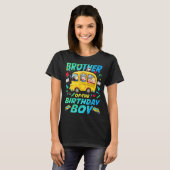 Broer van de Birthday Boy School Bday Family T-shirt (Voorkant volledig)